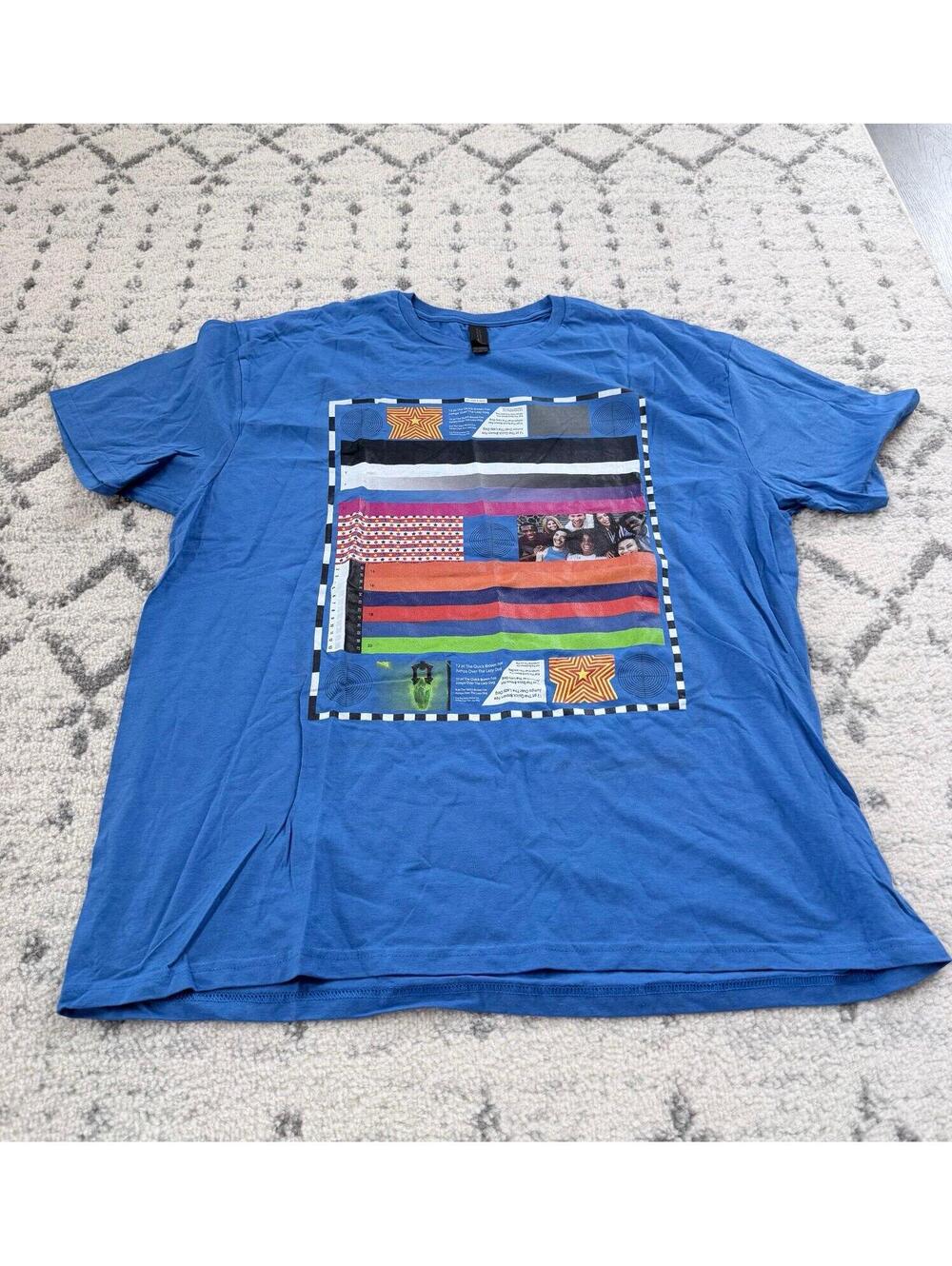 New without tags Gildan Softstyle Graphic T-Shirt Size 2XL Blue Short Sleeve